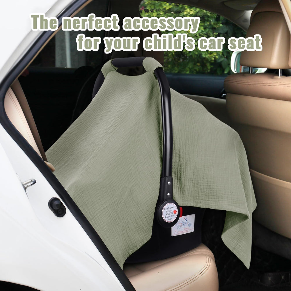 Metplus lightweight car-seat cover folds compactly for busy parents.