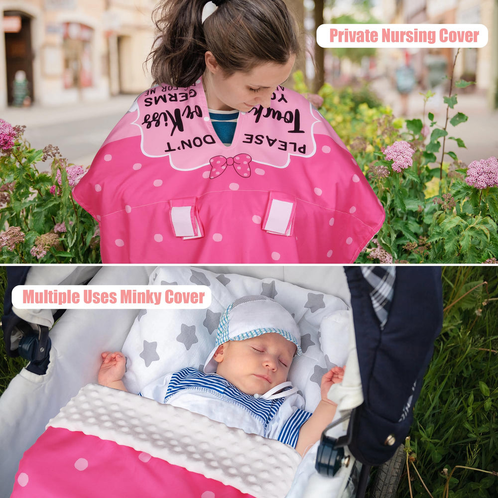 Metplus soft Minky lining adds comforting touch for baby calm moments.