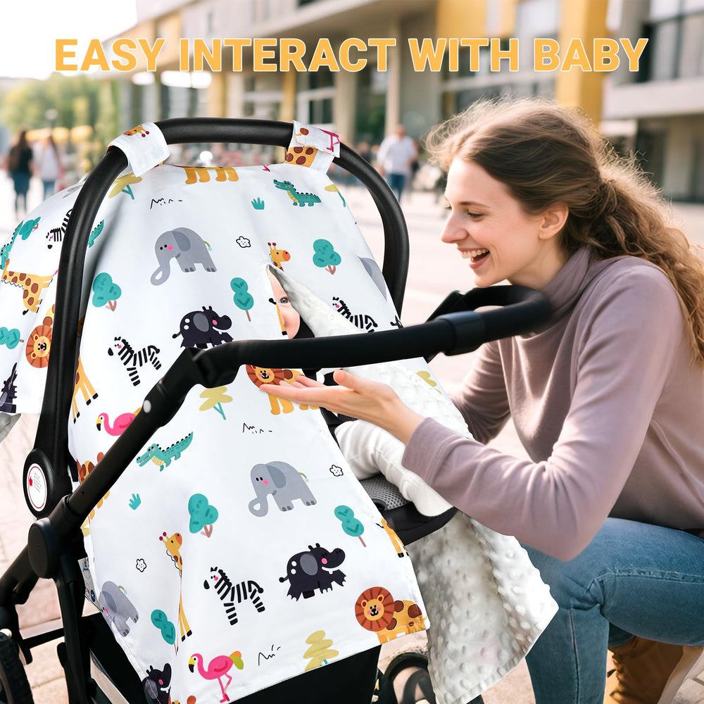 Metplus multiuse cover for nursing, stroller, and carrier use