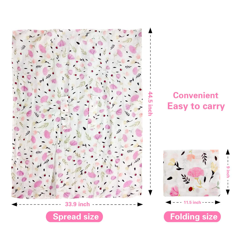 Metplus multiuse canopy works as swaddle, stroller cover, or changing table liner.