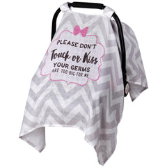 Metplus muslin carseat cover offers 360-degree protection for babies on sunny days.