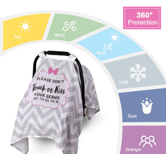 Metplus muslin fabric design promotes airflow to keep baby cool during car rides.
