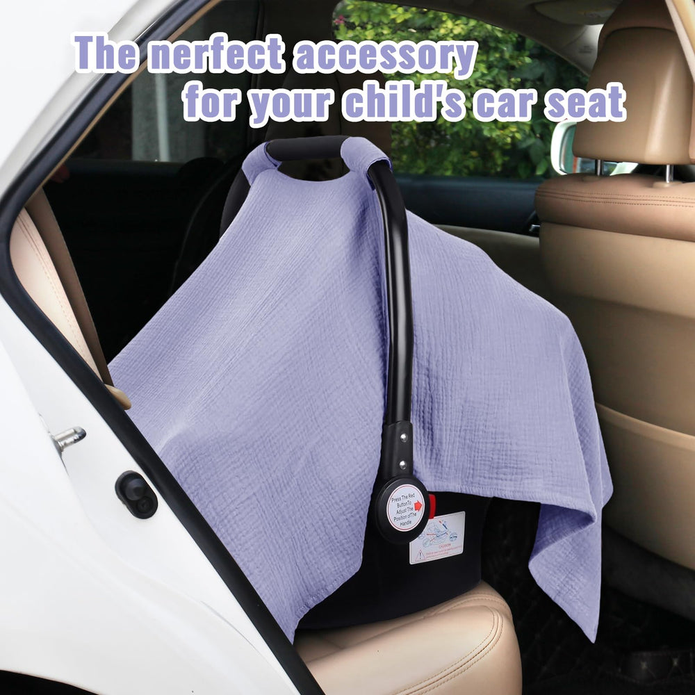 Metplus muslin fits most strollers for quick swaps.