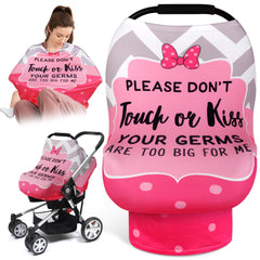 Metplus No Touch Sign Car Seat Cover demonstrates a boundary-friendly shield for outings