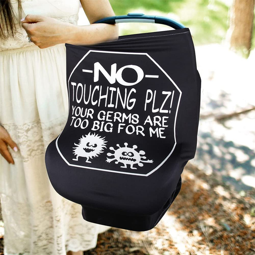 Metplus no touching sign detail helps deter unwanted contact with baby.