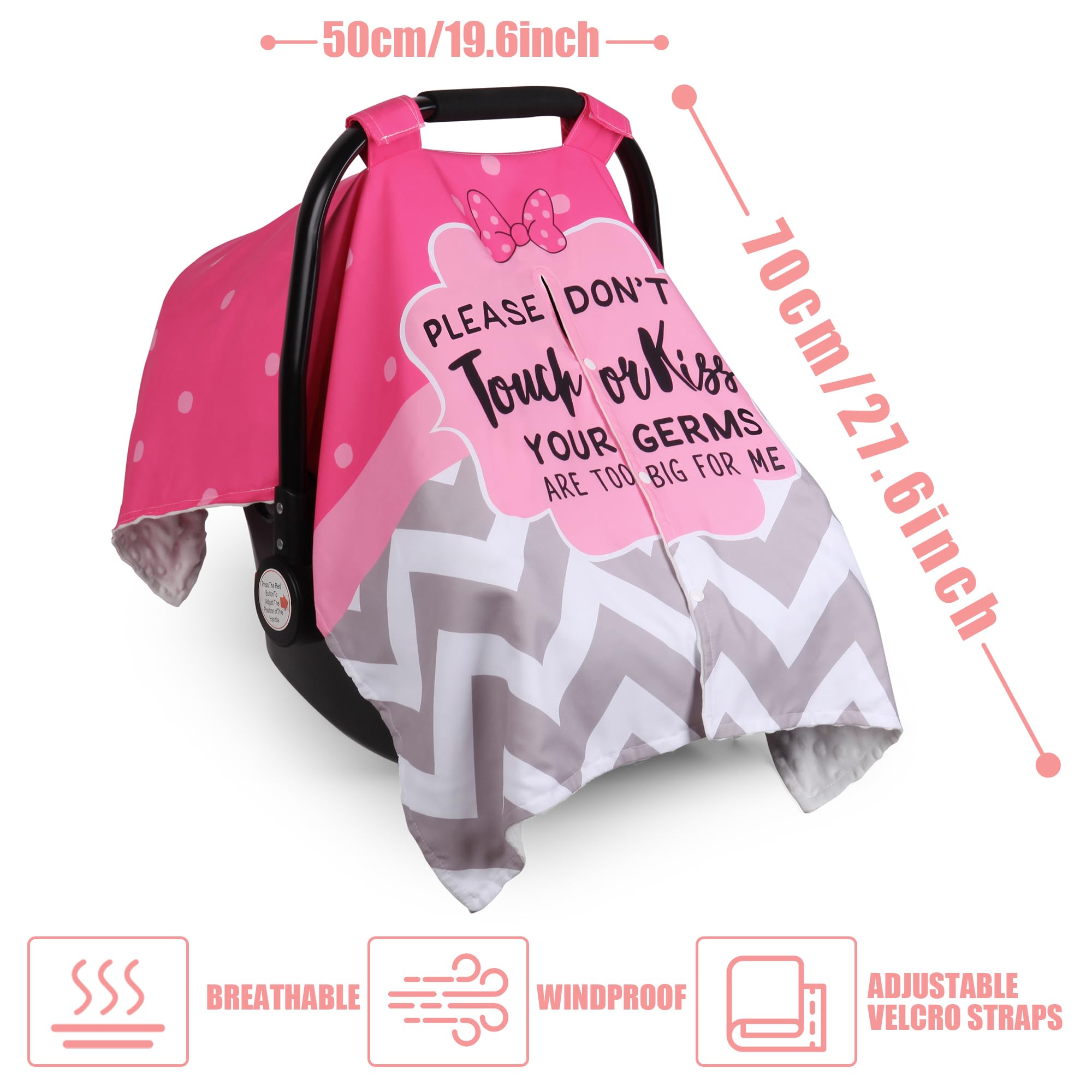 Metplus nursing cover doubles as baby carrier cover for on-the-go feeds.