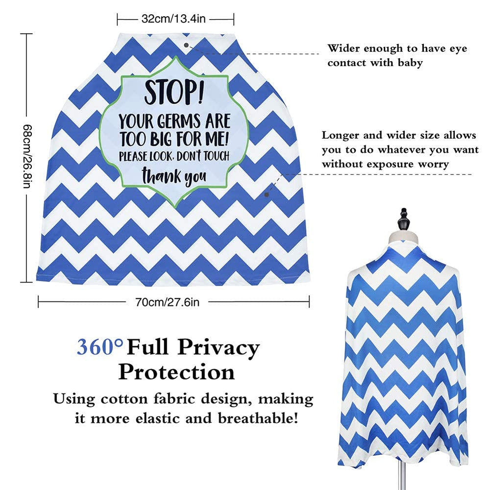Metplus nursing cover privacy feature highlights breathable fabric for feeding.