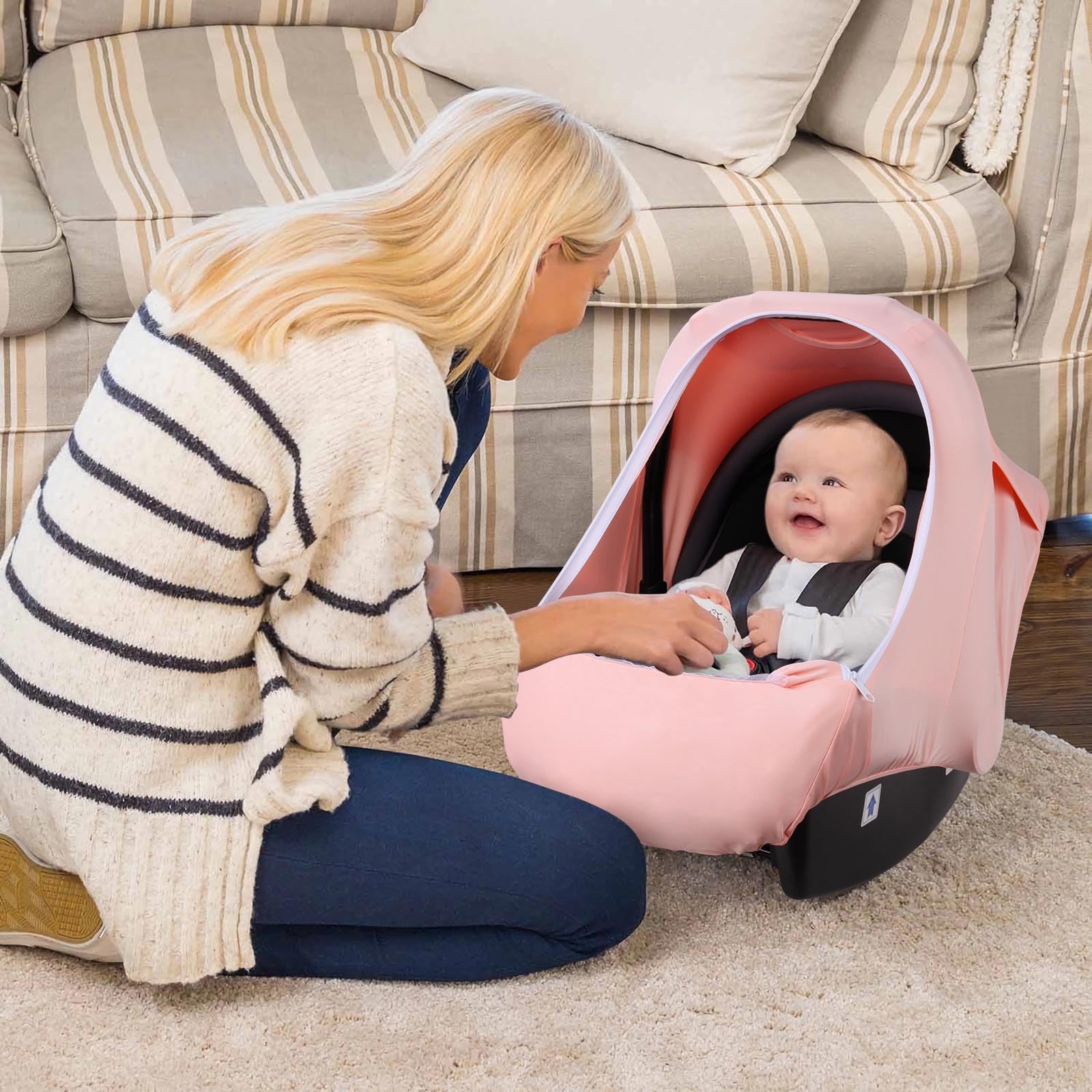 Metplus premium-material car seat cover soft fabric that's durable and easy to clean