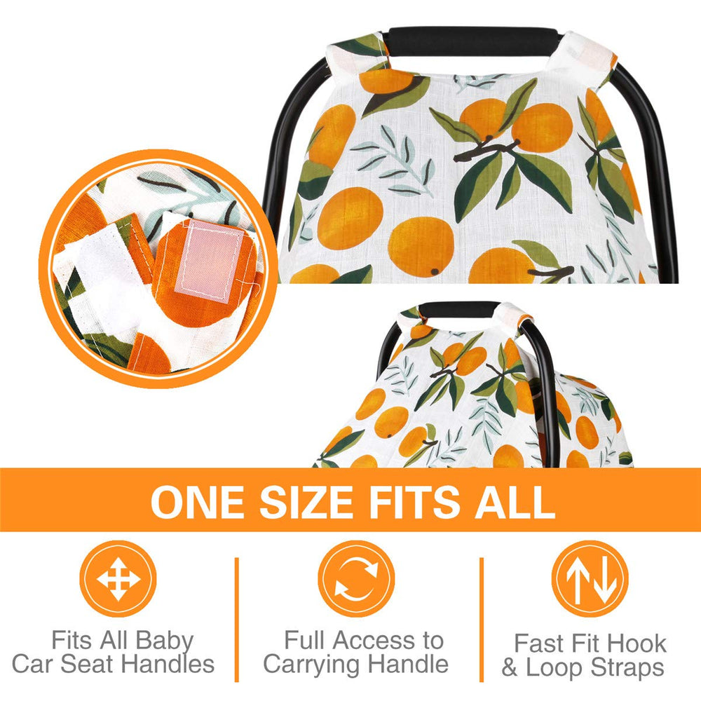 Metplus stroller cover in use provides lightweight shade on the go.