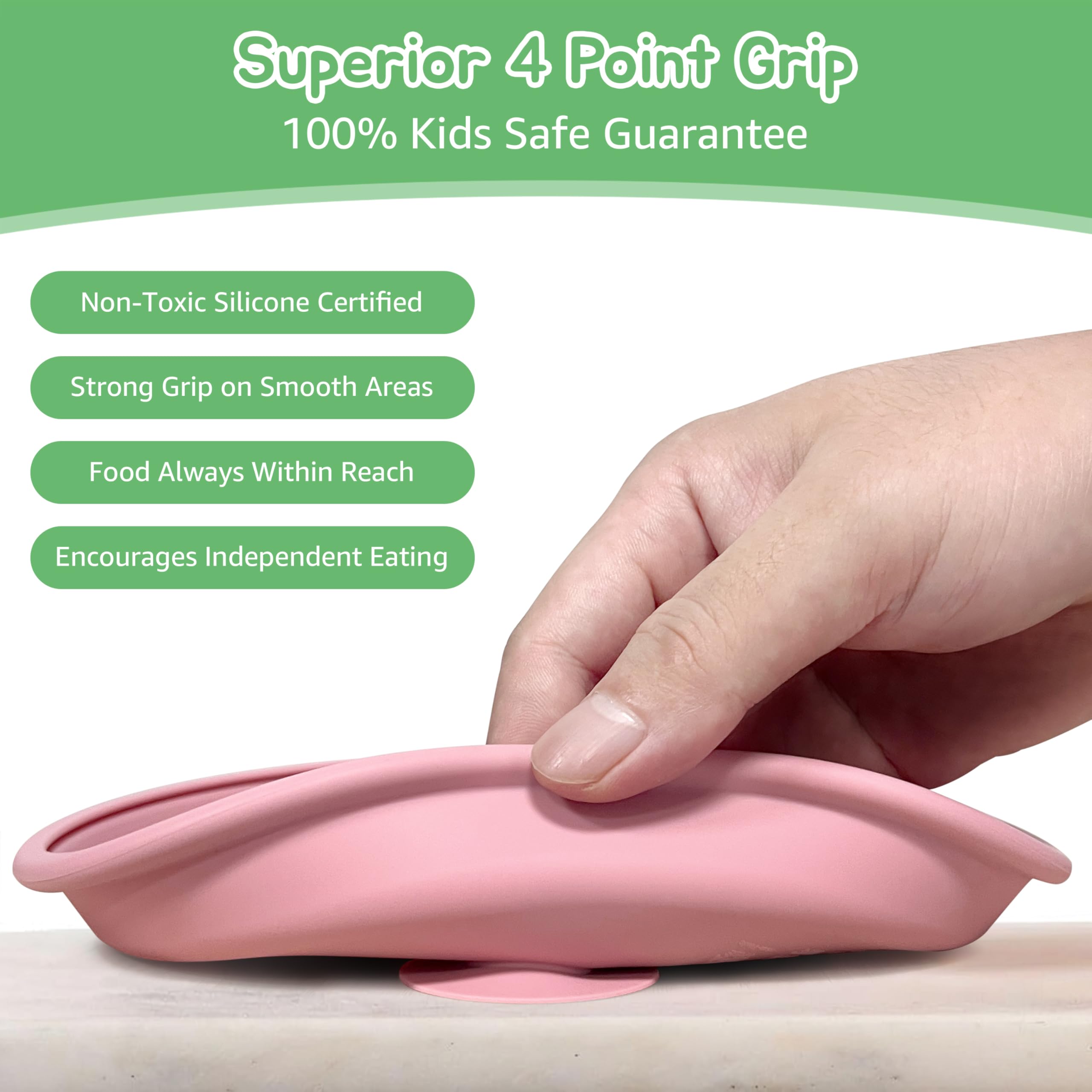 MEUIS suction toddler plates set stainless-steel-plates reveals durable, dishwasher-safe design