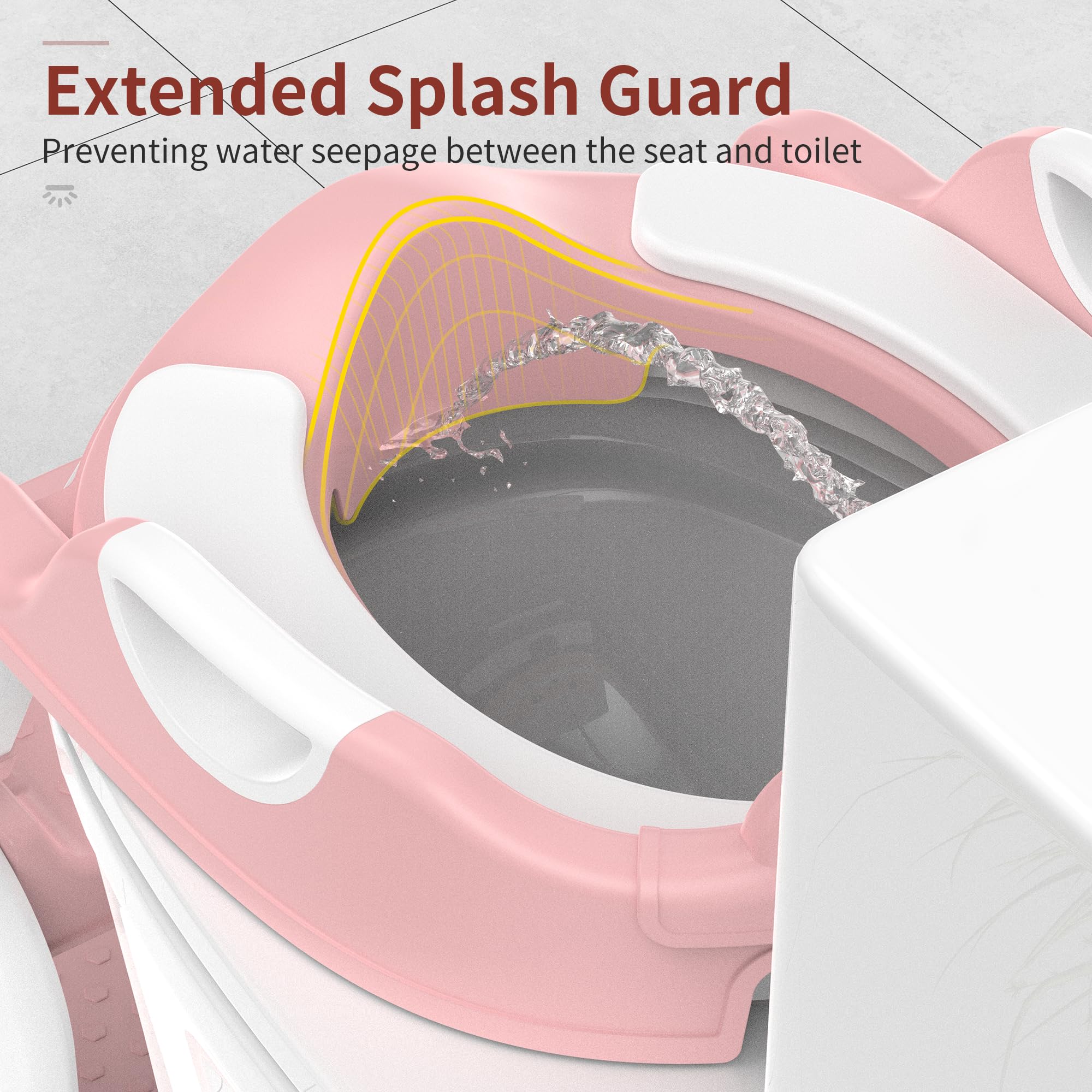 MeuLife potty-training-seat five-height positions fit growing toddlers on standard toilets