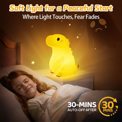 Mewaii big dinosaur night light with sounds provides playful bedtime moments