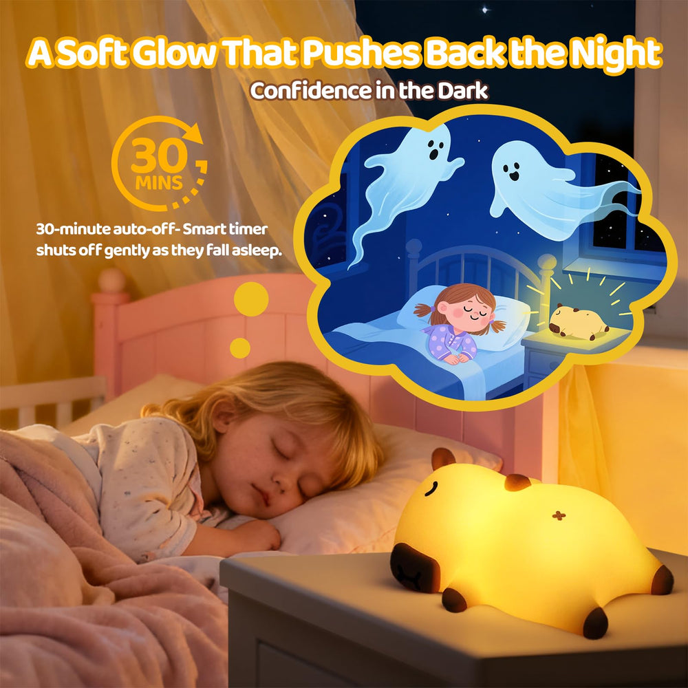 Mewaii capybara night light 3-level dimming for different moments.