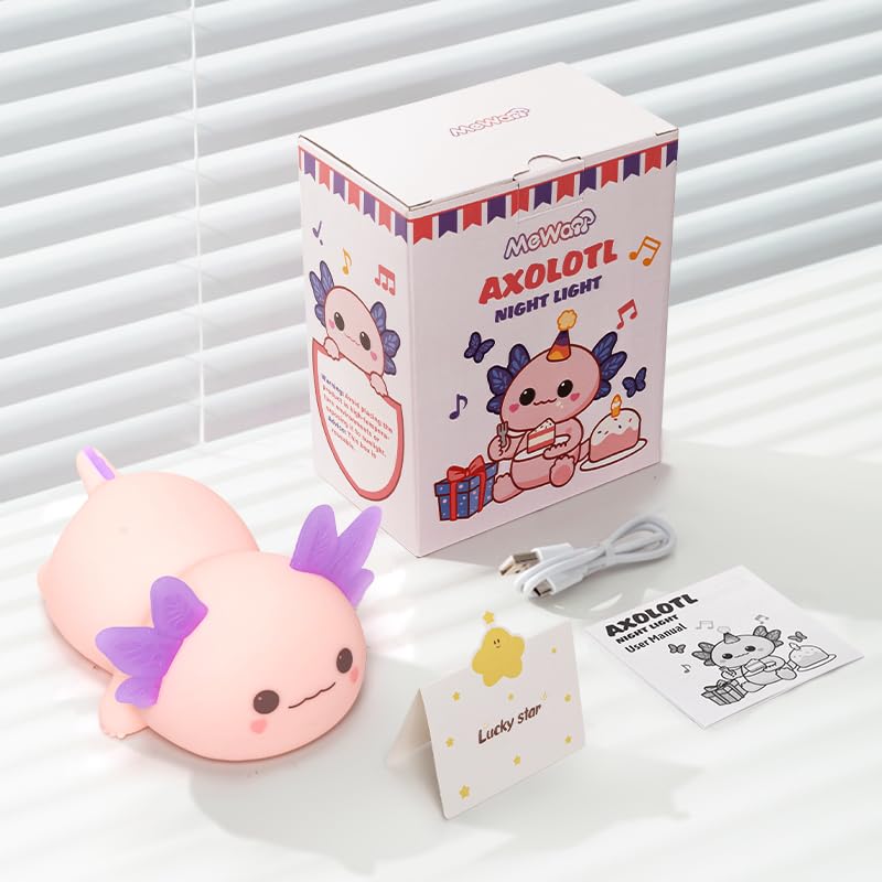Mewaii Huggwaii axolotl night light a cute gift idea for kids