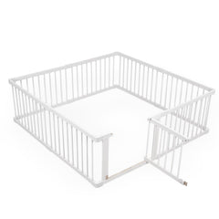 MEWANG wooden playpen with closed gate for safe, contained playtime