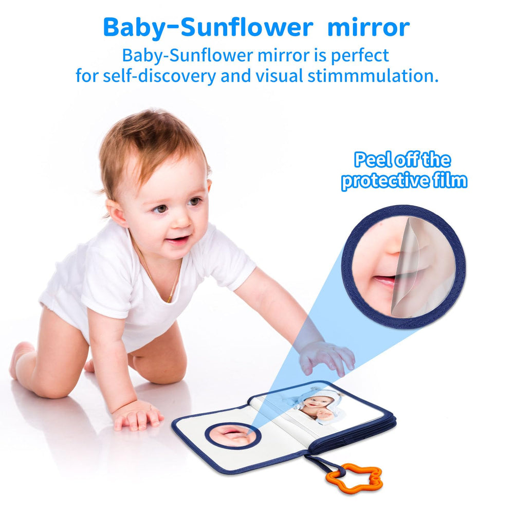 Mewise Baby's First Photo Book illustrated spine adds cute detail and easy identification