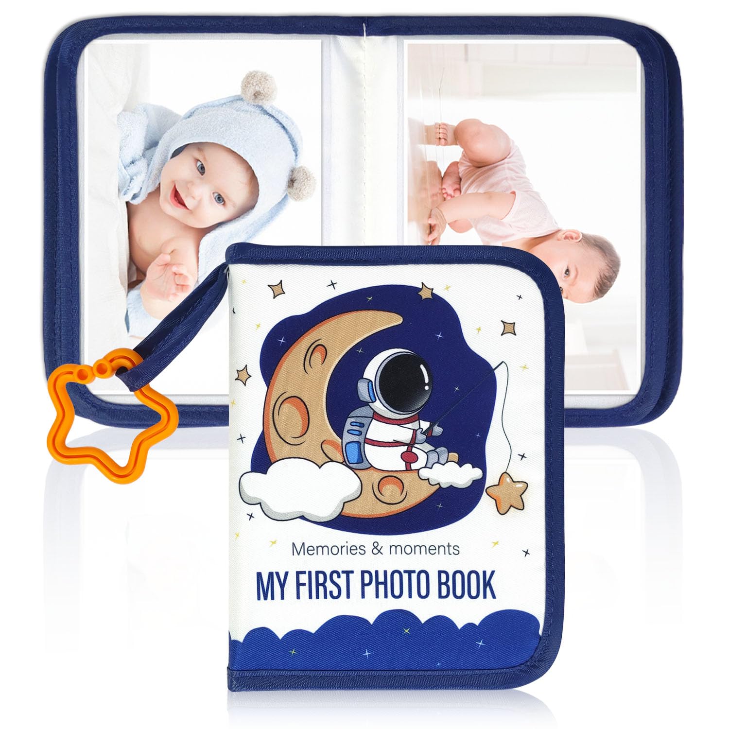 Mewise Baby's First Photo Book protective sleeves keep photos safe and clean