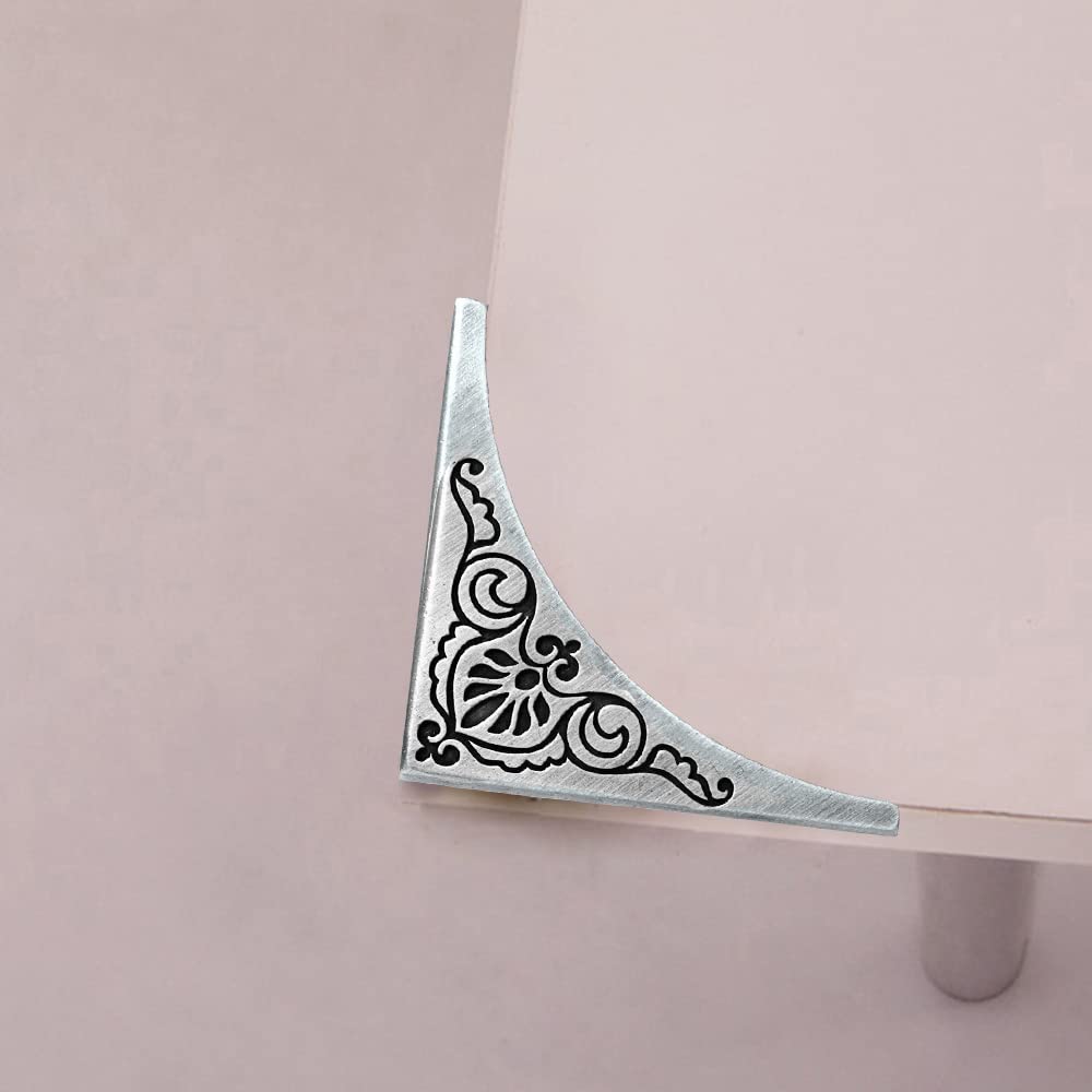Mewuthede decorative corner protector antique silver enhances furniture with durable charm