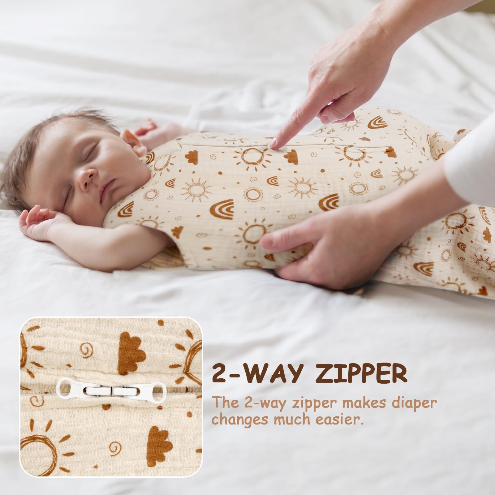 MEXXI sleep sack helps prevent face cover and keeps baby secure in crib