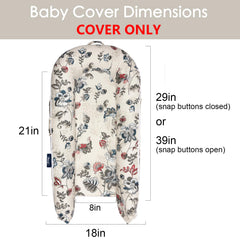 MEXXI infant lounger cover geranium folded compact for easy storage
