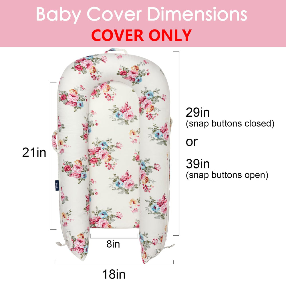 MEXXI replacement cover roses top handles, convenient travel-friendly design.
