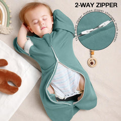 MEXXI double-zipper sleep sack delivers quick, quiet diaper changes at night.