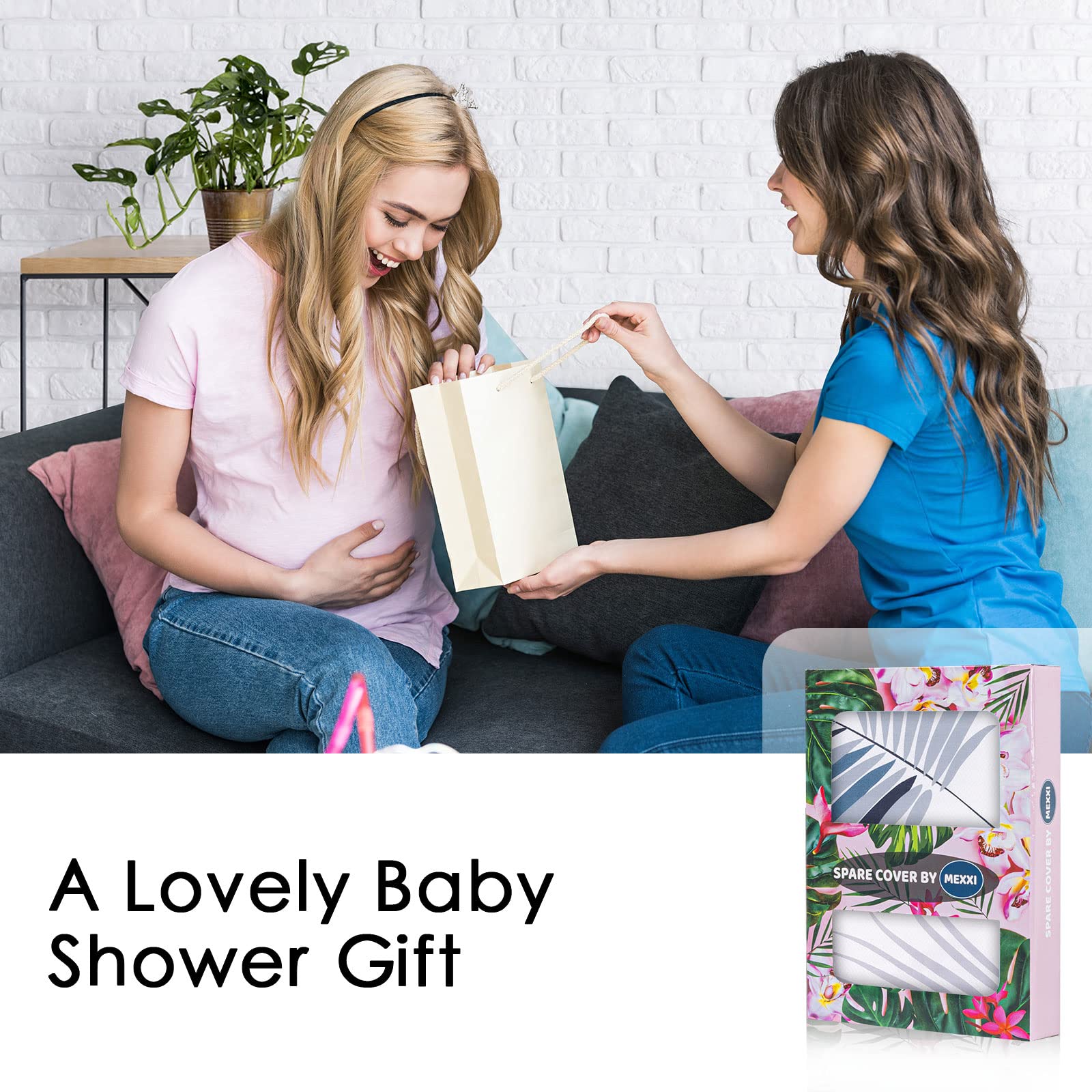 MEXXI wash-dry friendly cover withstands frequent laundry cycles.
