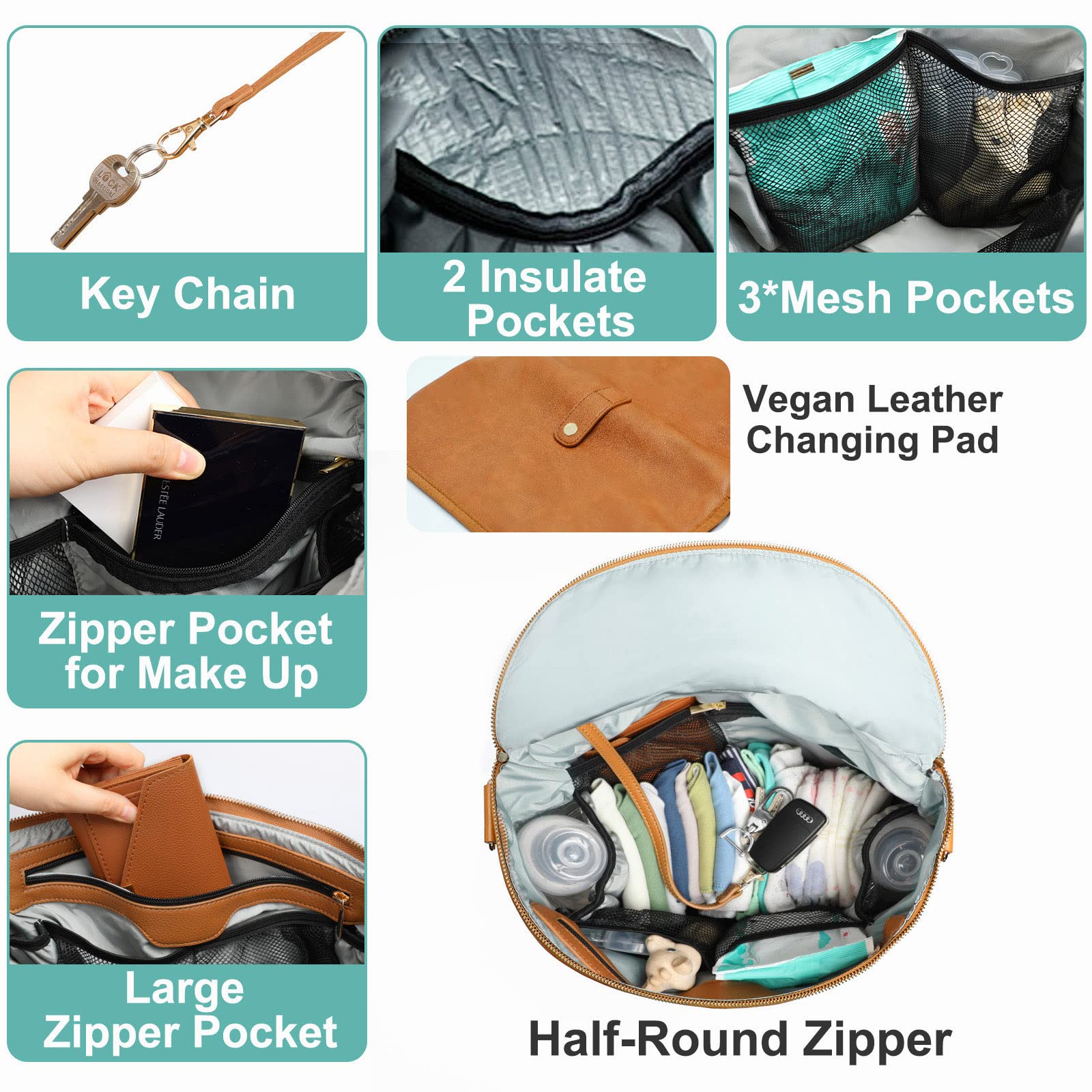 MF Store insulated bottle pockets keep beverages at proper temperature