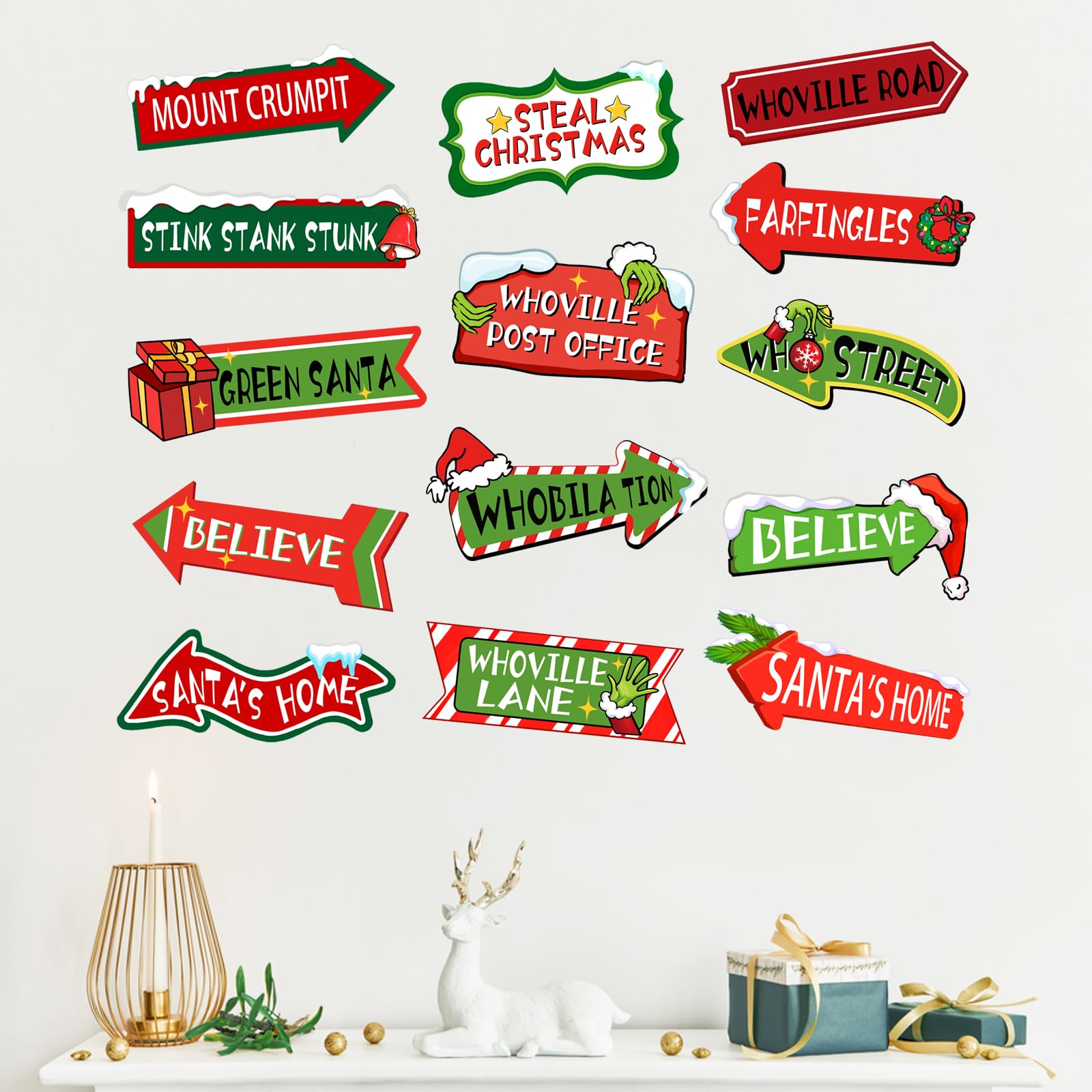 Mfault Christmas Whoville decor full pack offers versatile, year-round seasonal accents