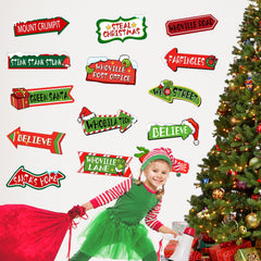 Mfault Whoville wall art for kitchen creates cheerful holiday ambiance
