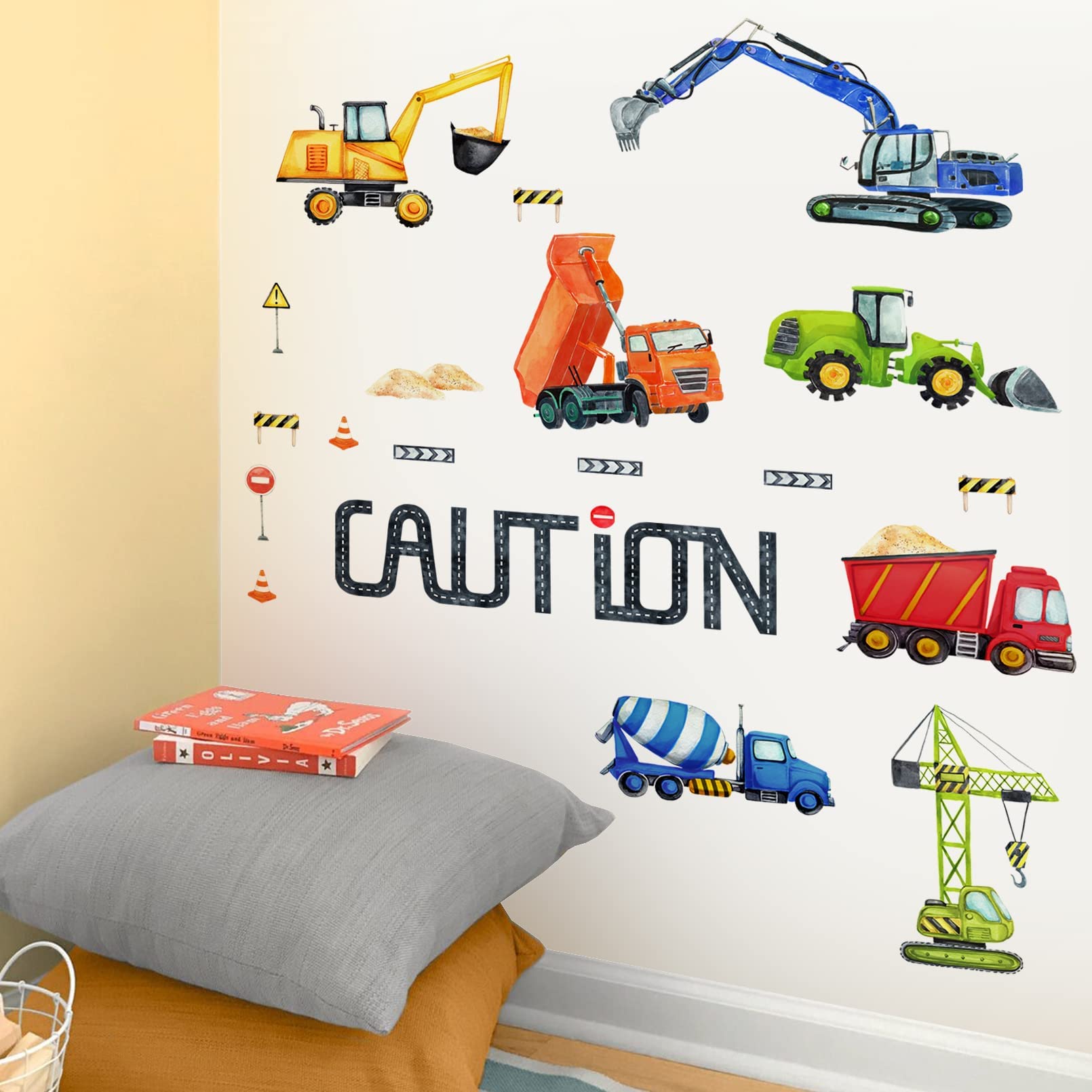 Mfault classroom wall stickers construction theme energize learning corners.