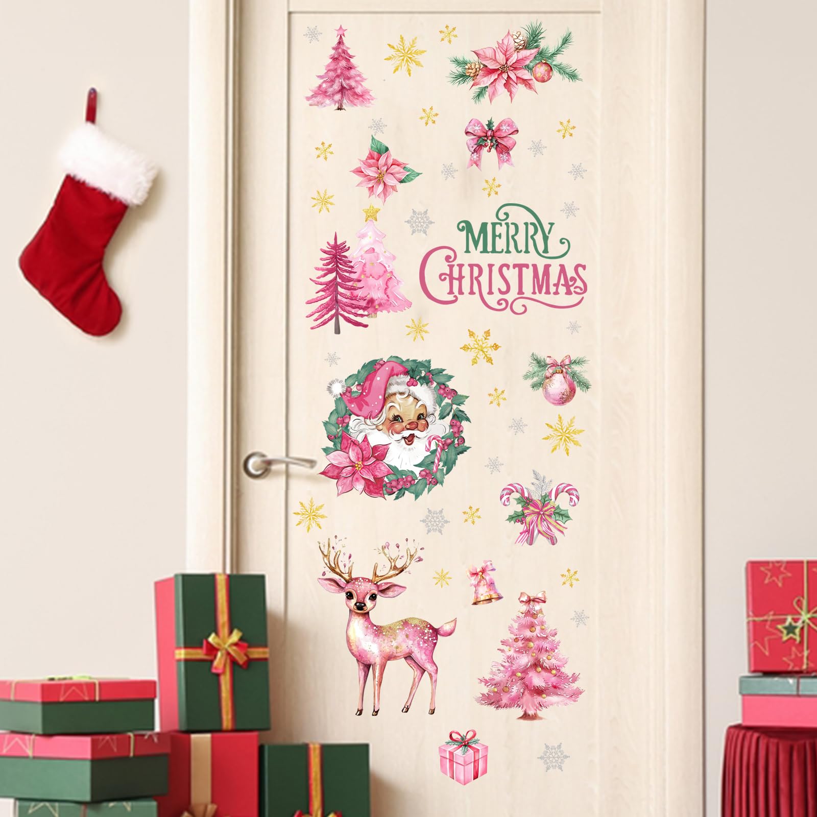 Mfault self-adhesive wall stickers simplify seasonal decorating for home or classroom.