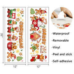 Mfault gingerbread house wall decal for festive kitchen decoration and family moments.
