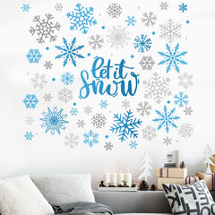 Mfault let it snow polka dots wall decal living room decoration.