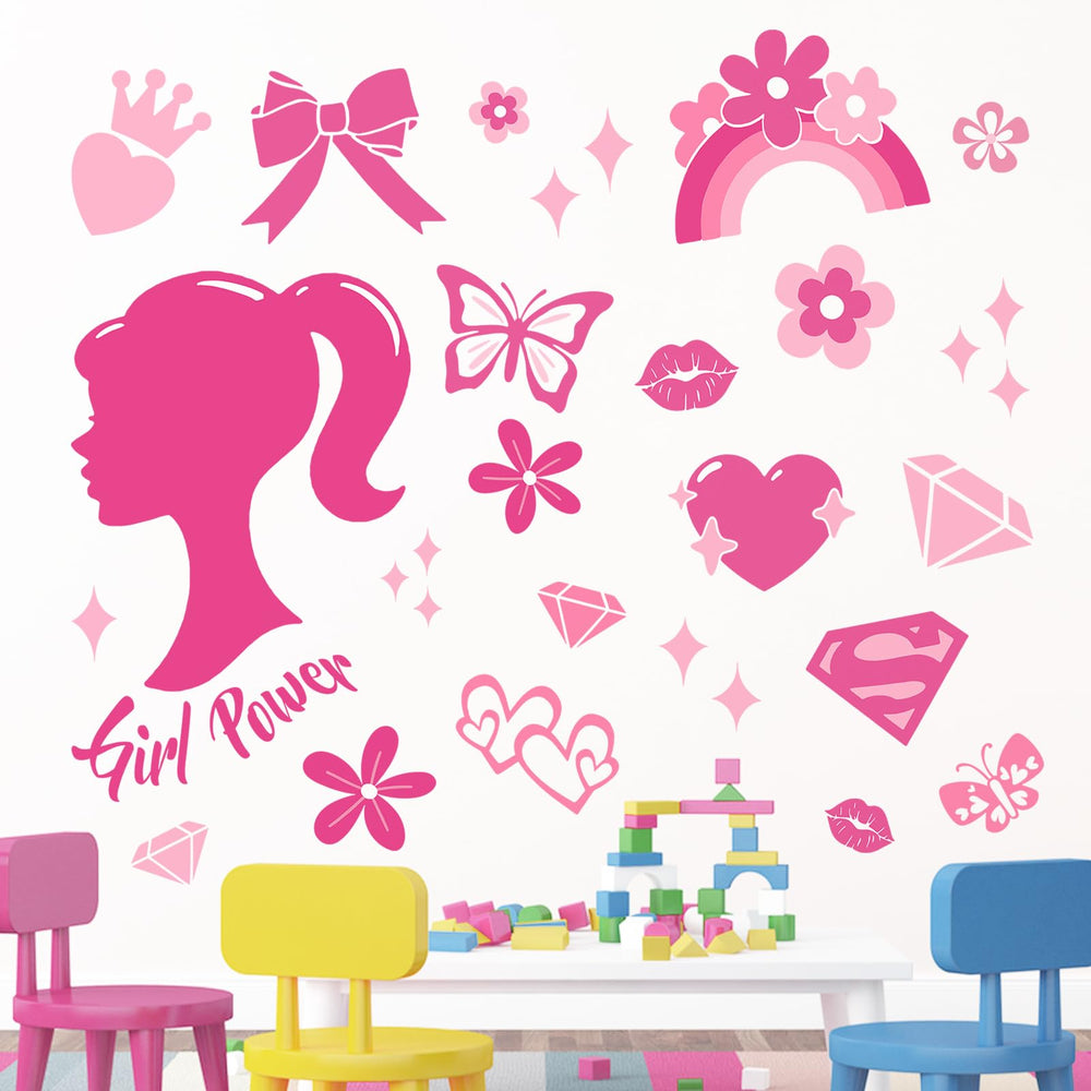 Mfault love hearts lip print decor invites playful self-expression.