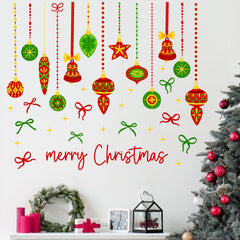 Mfault Merry Christmas ornaments wall decals brighten walls with festive charm and easy, mess-free application
