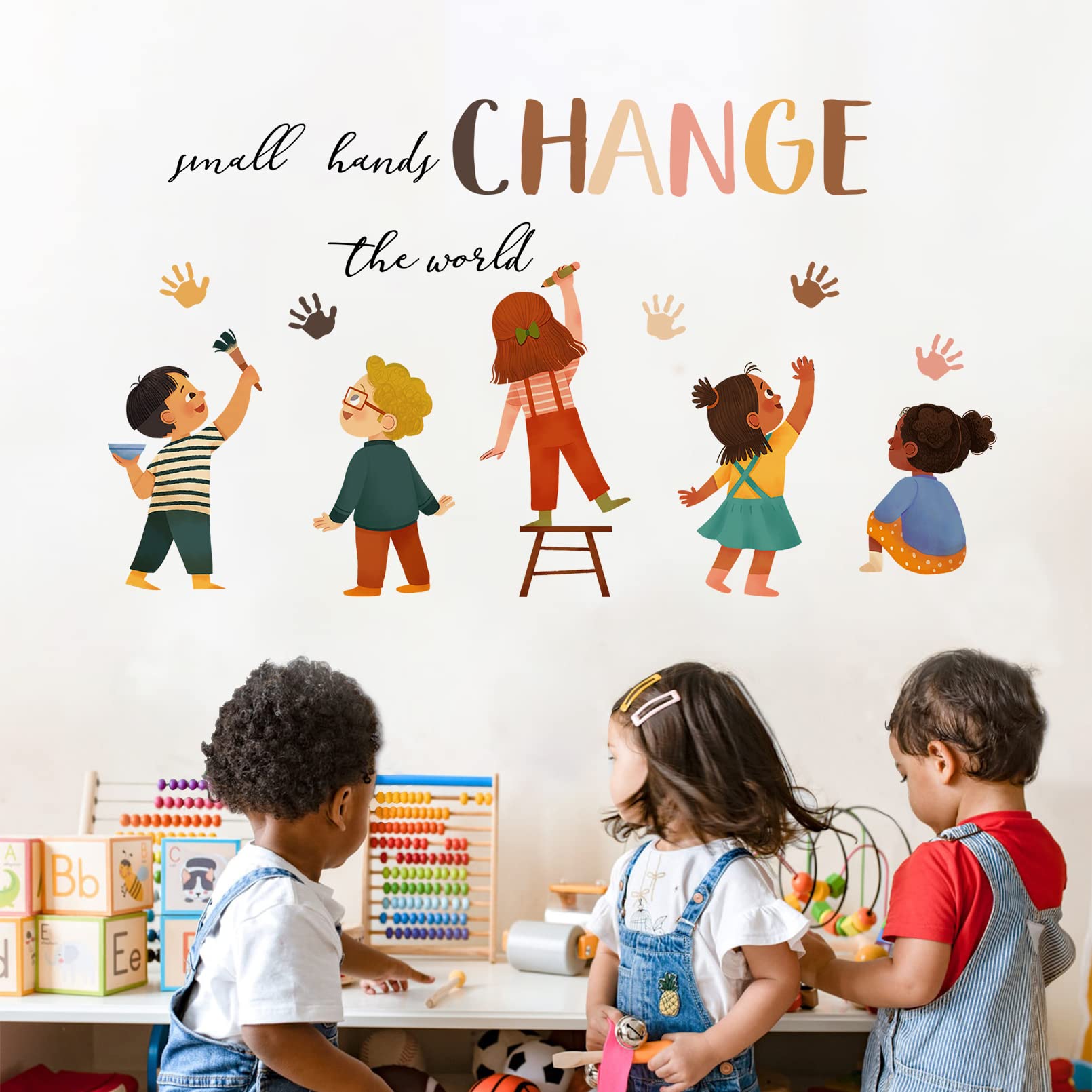 Mfault nursery wall art words enhances space with inclusive message and charm.