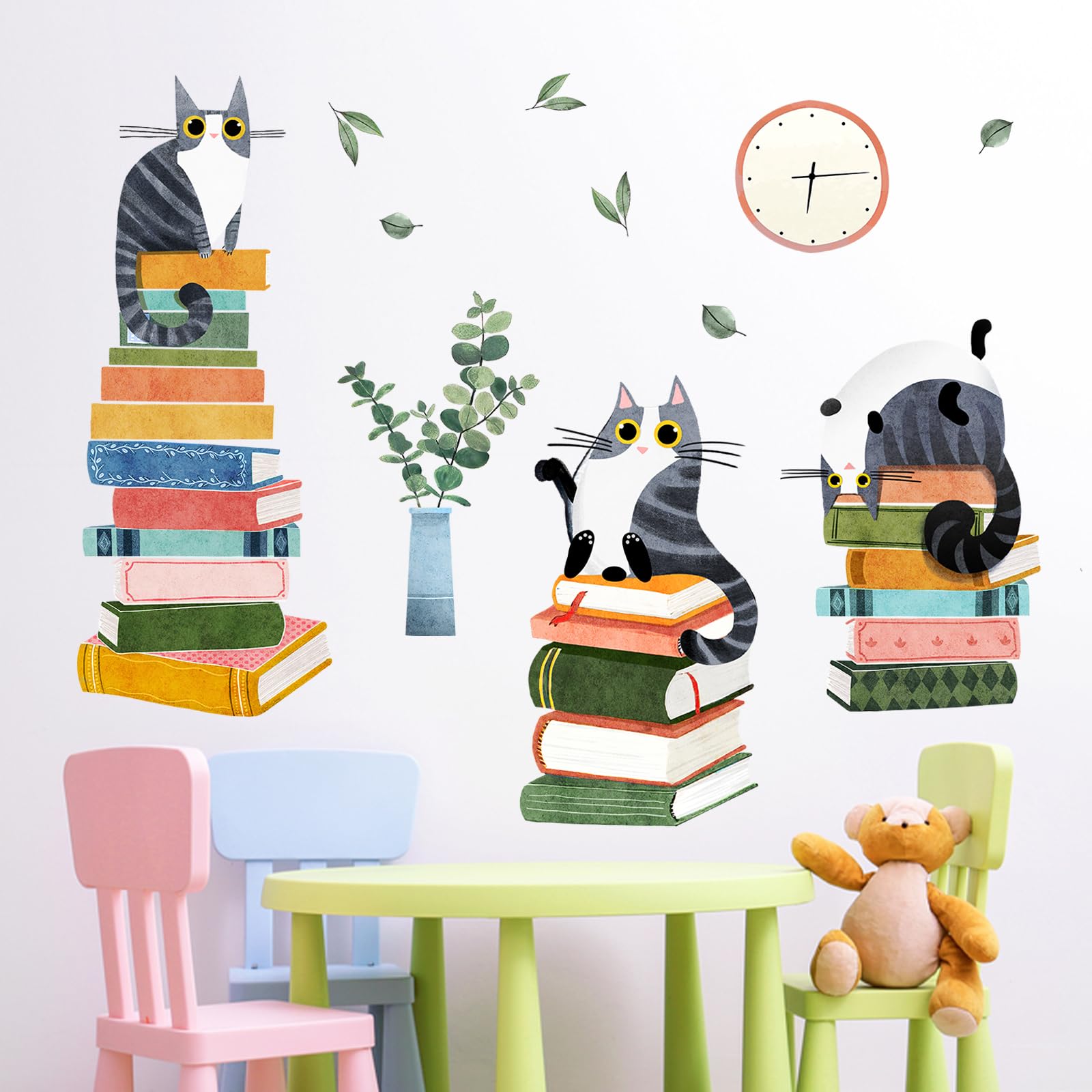 Mfault reading corner wall sticker set for study spaces and kid-friendly rooms.
