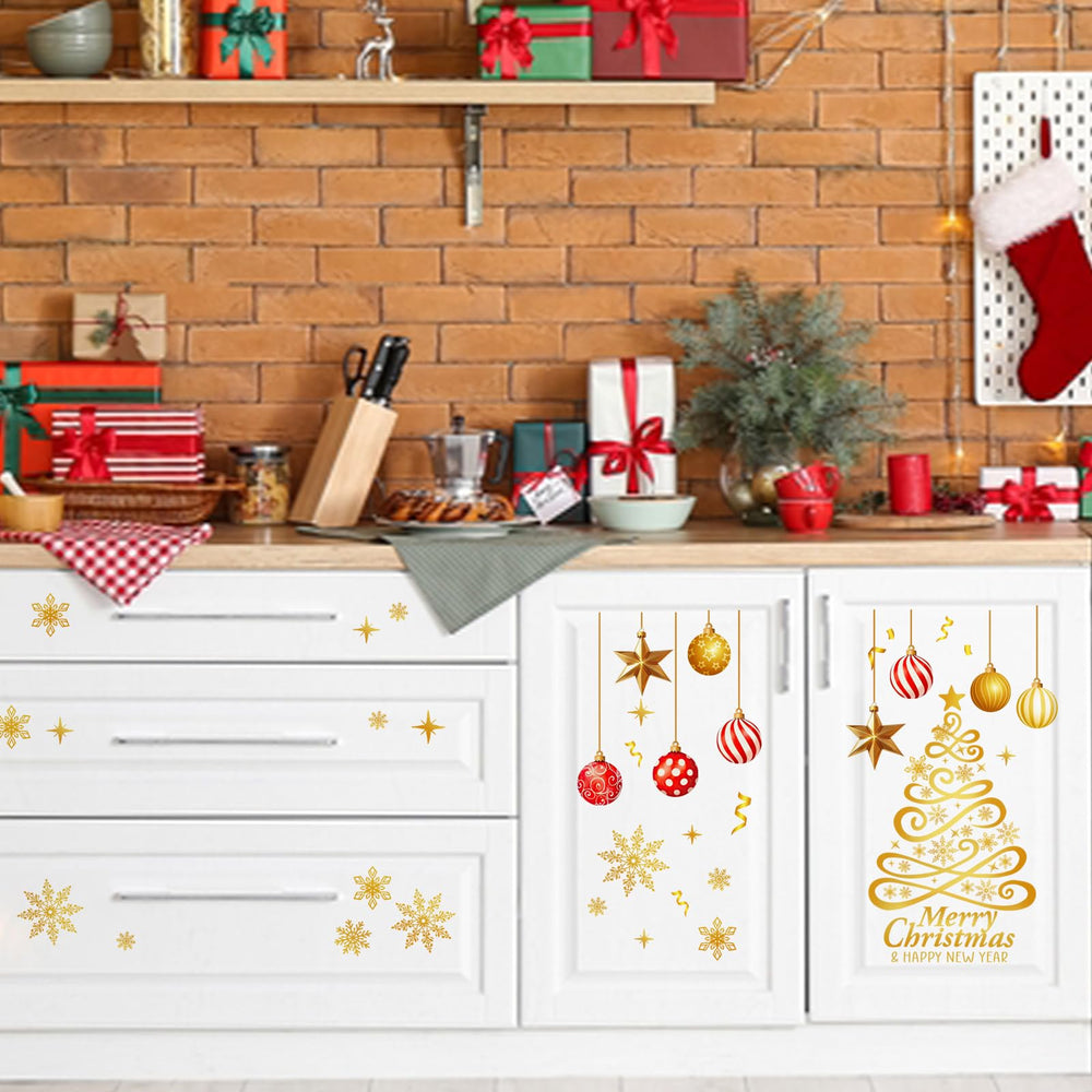 Mfault two-sheet wall decals simplify DIY holiday decorating