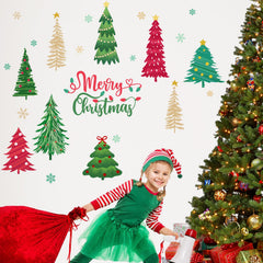 Mfault two-sheets wall decals offer versatile DIY setup for holiday styling