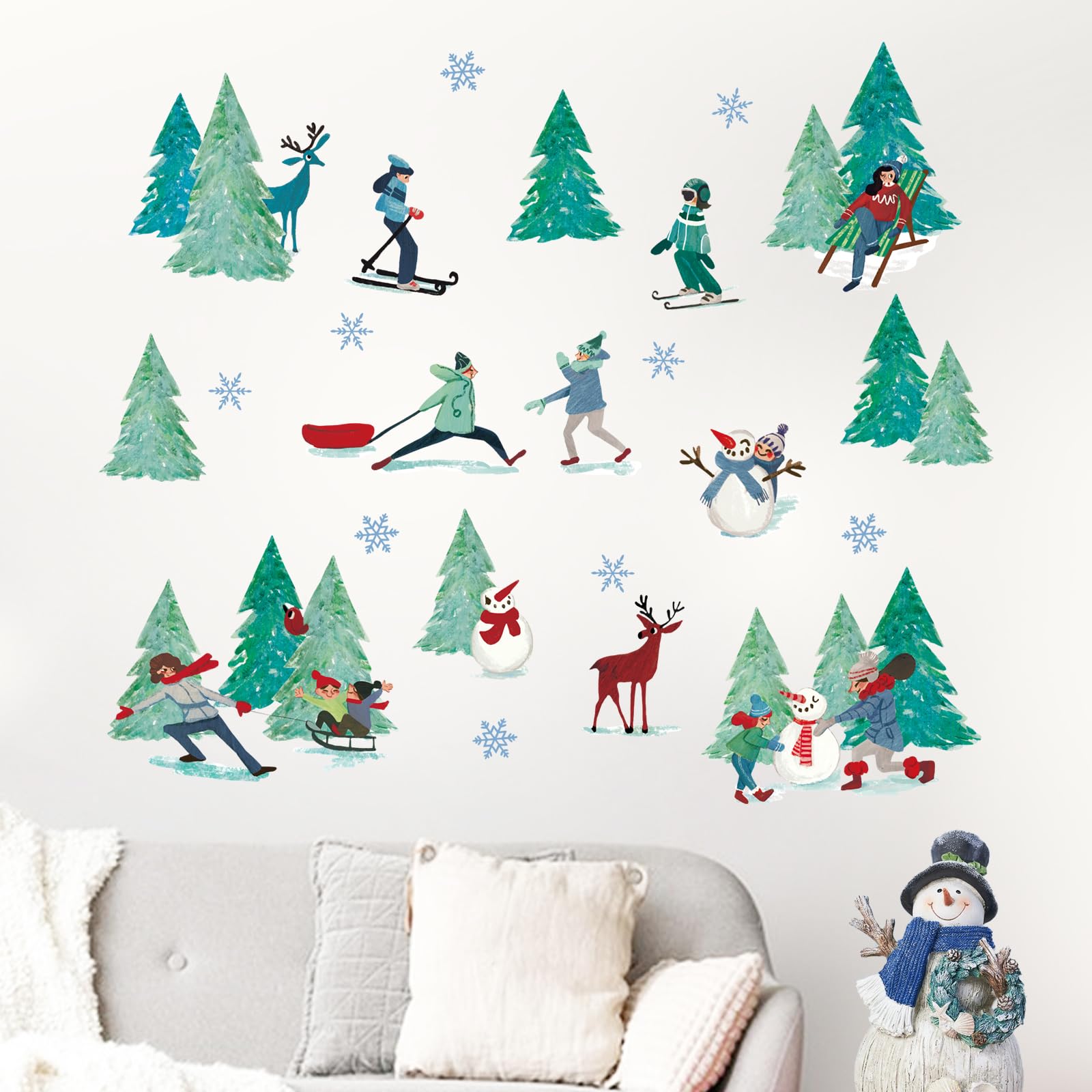 Mfault snowflake decal adds seasonal flair for bedrooms and living spaces.