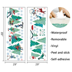 Mfault snowman wall decal creates holiday charm in playrooms or living spaces.