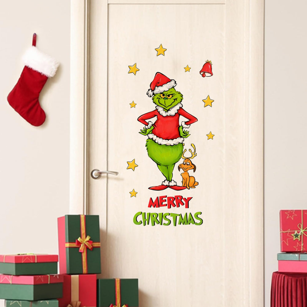 Mfault wreath-decor wall decal provides warm holiday feel on smooth surfaces