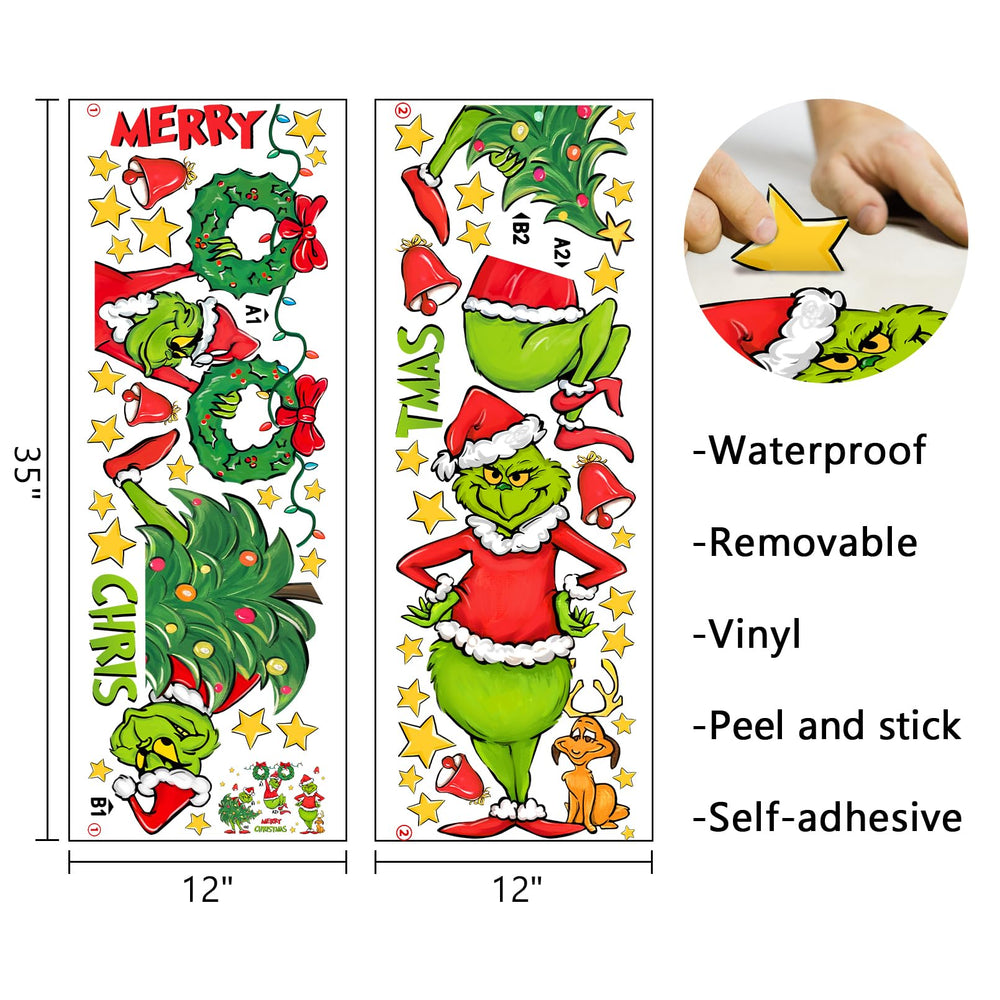 Mfault Xmas tree wall sticker brightens walls with festive decor
