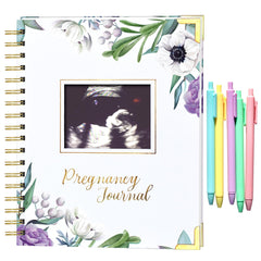 MF&HN STORE Elegant Pregnancy Journal cover—durable keepsake for your motherhood journey.