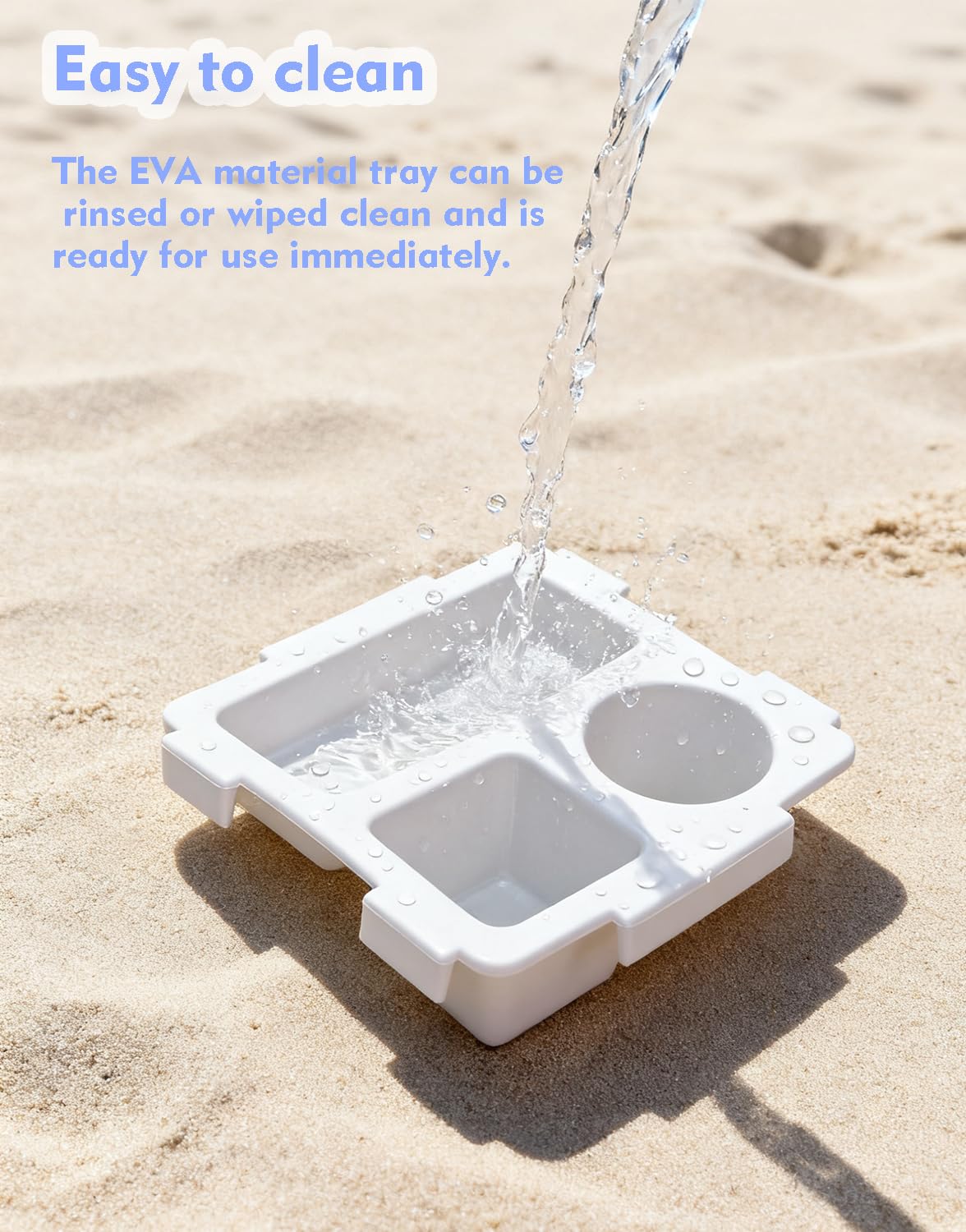 MGARDENMYI Easy-to-clean design resists sand and sunscreen for quick re-use.
