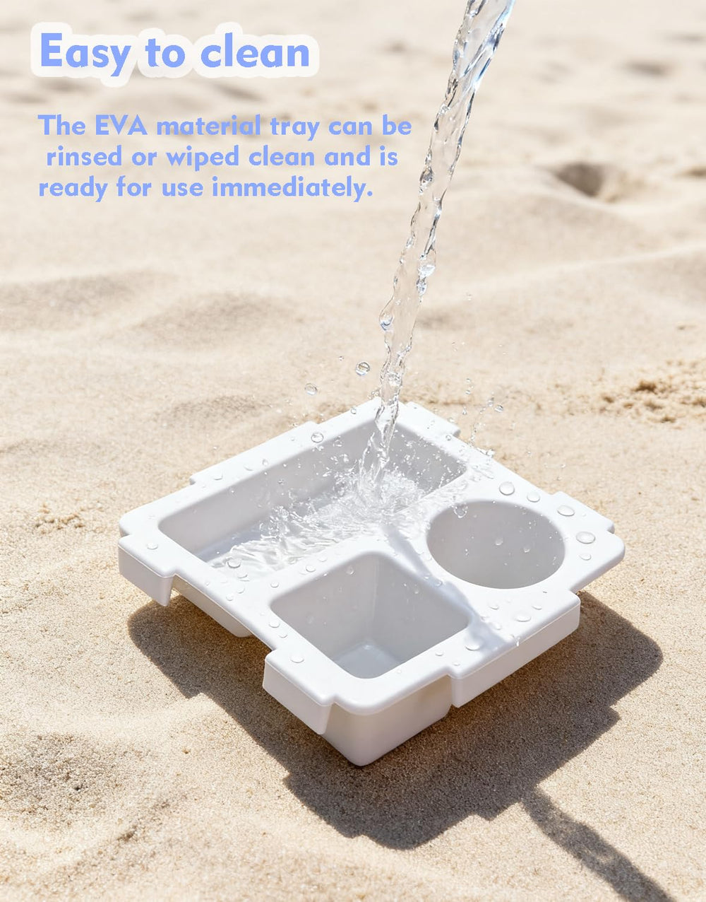 MGARDENMYI Easy-to-clean design resists sand and sunscreen for quick re-use.