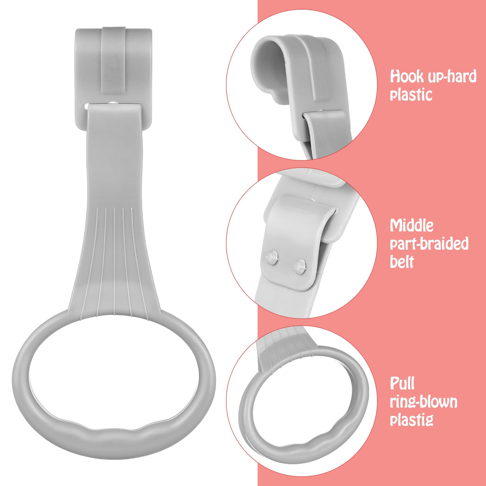 MHFOOU pull-up rings easy to wipe clean with damp cloth