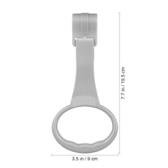 MHFOOU pull-up rings on crib edge gray, easy hook installation
