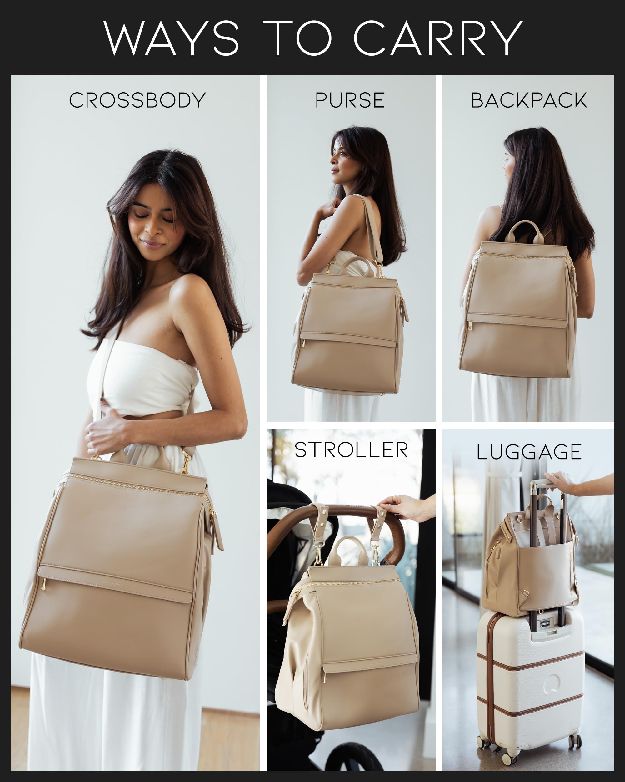MIA + SOPHIA adjustable-shoulder-strap customized comfort for long days.